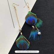 7 - Irregular Pearl Peacock Feather