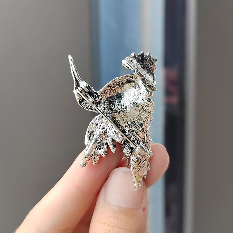 Colorful Rhinestone Hummingbird Brooch 9