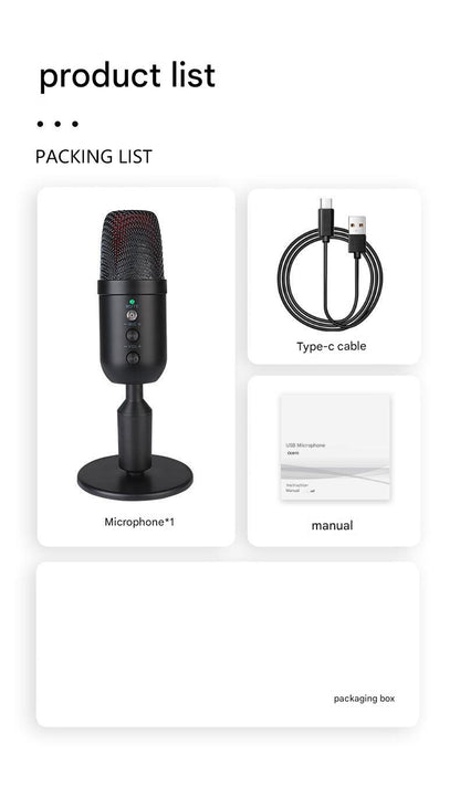 USB microphone for live streaming image