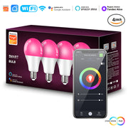 9W WiFi+Bluetooth (4-Pack) AC200-240V (Pack of 1)