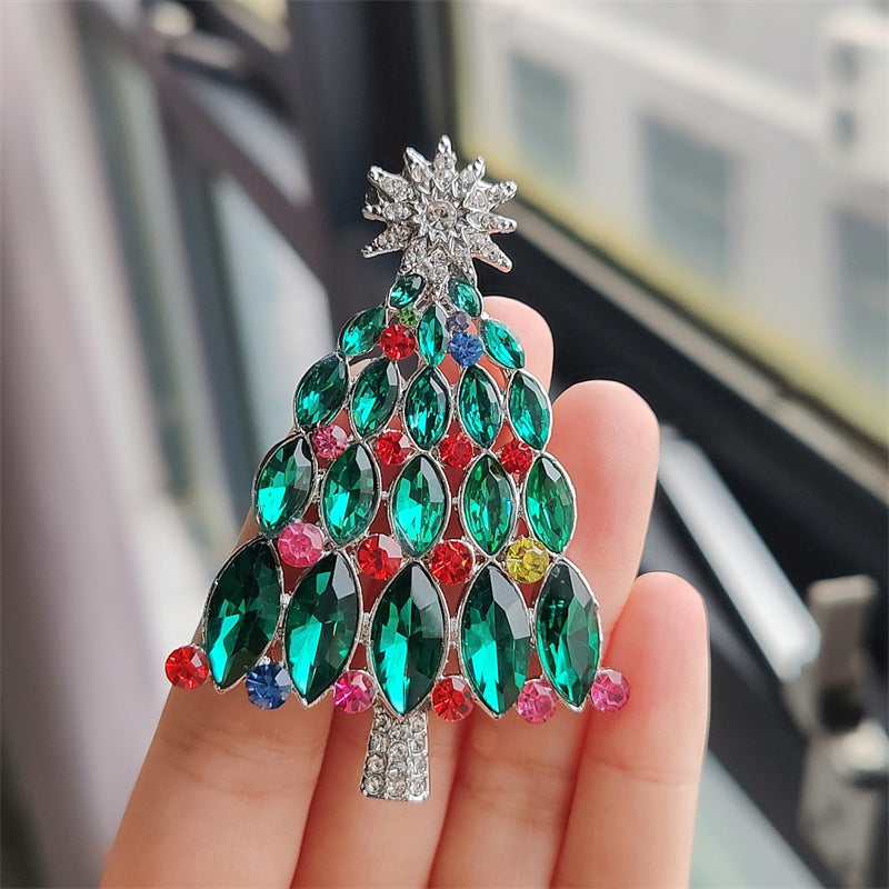 stylish rhinestone brooch for winter apparel image 3
