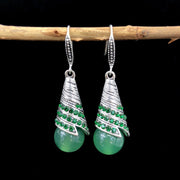 Flowing Pattern Agate Bead (Green)