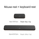 Wrist rest + keyboard rest (black) (Pack of 1)