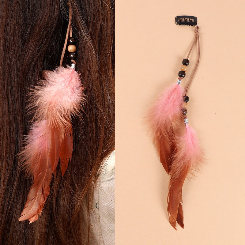 Vibrant feather hair accessory - image 2