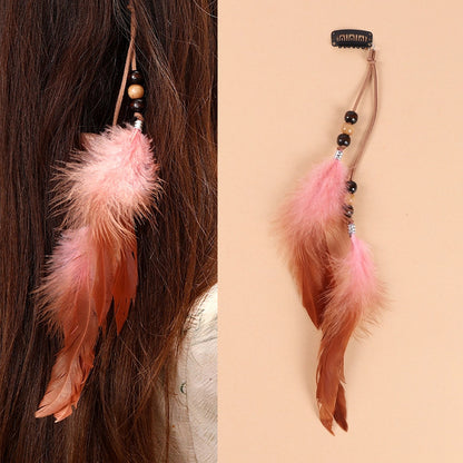 Vibrant feather hair accessory - image 2