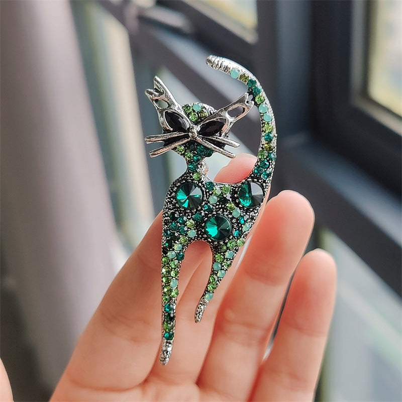 Unique cat brooch gift idea