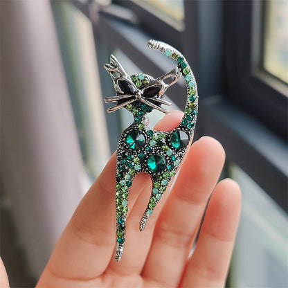 Unique cat brooch gift idea
