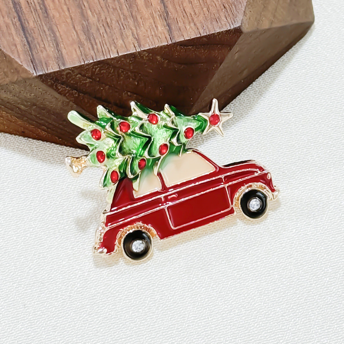Alloy Brooch for Christmas Festivities