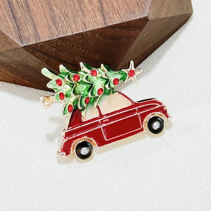 Alloy Brooch for Christmas Festivities