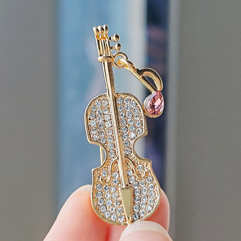 Creative Musical Note Brooch Image 1