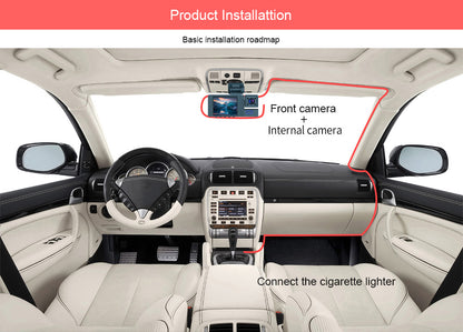 Compact 2 Inch Display of Dash Cam
