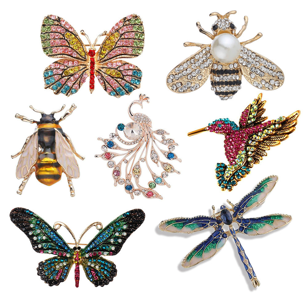 Animal pin brooch bee design