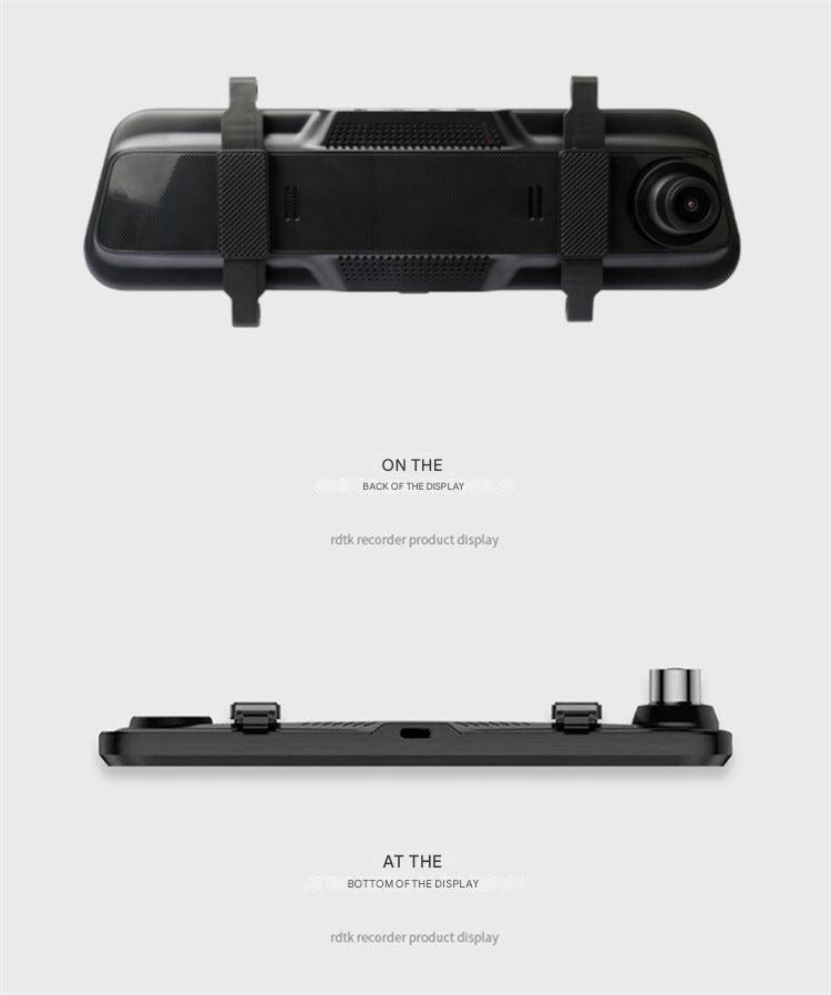 10 inch dual lens dash cam touchscreen