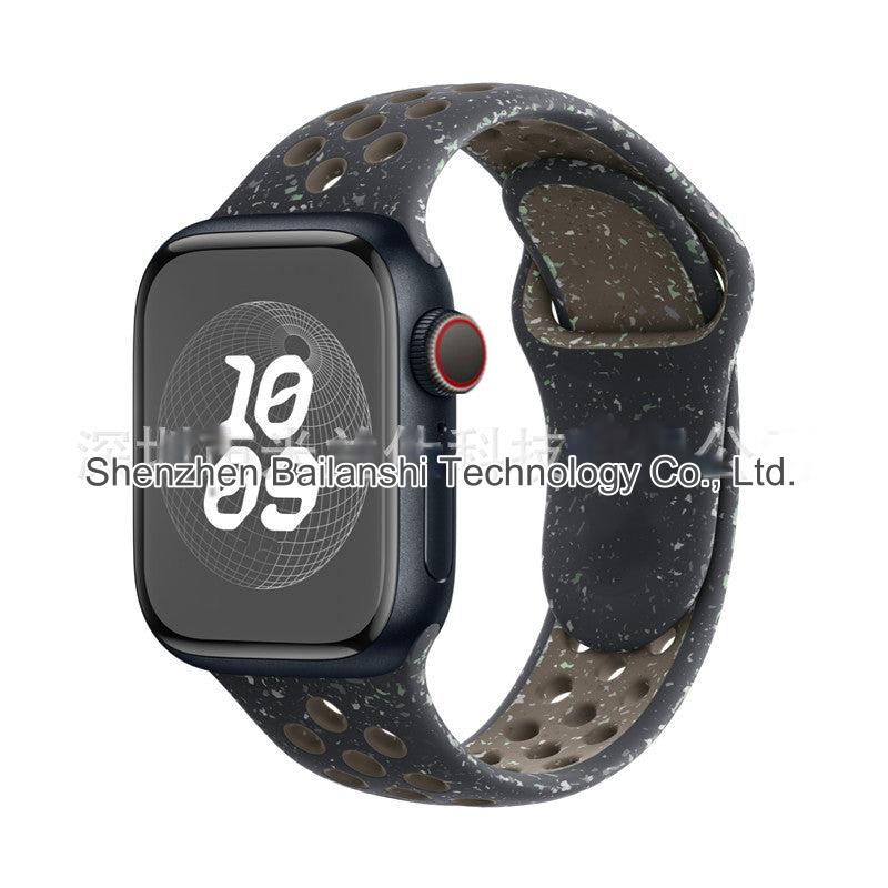 Dual Color Silicone Sport Band for Apple Watch Series 6, 7, 8, SE and Ultra - Comfortable & Durable
