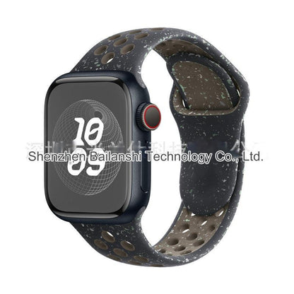 Dual Color Silicone Sport Band for Apple Watch Series 6, 7, 8, SE and Ultra - Comfortable & Durable