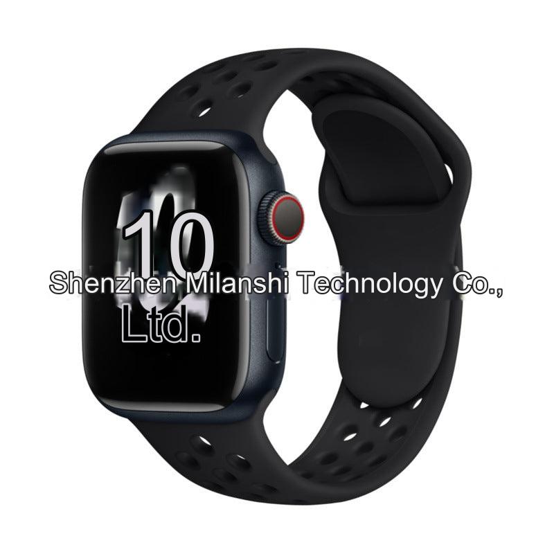 Dual Color Silicone Sport Band for Apple Watch Series 6, 7, 8, SE and Ultra - Comfortable & Durable