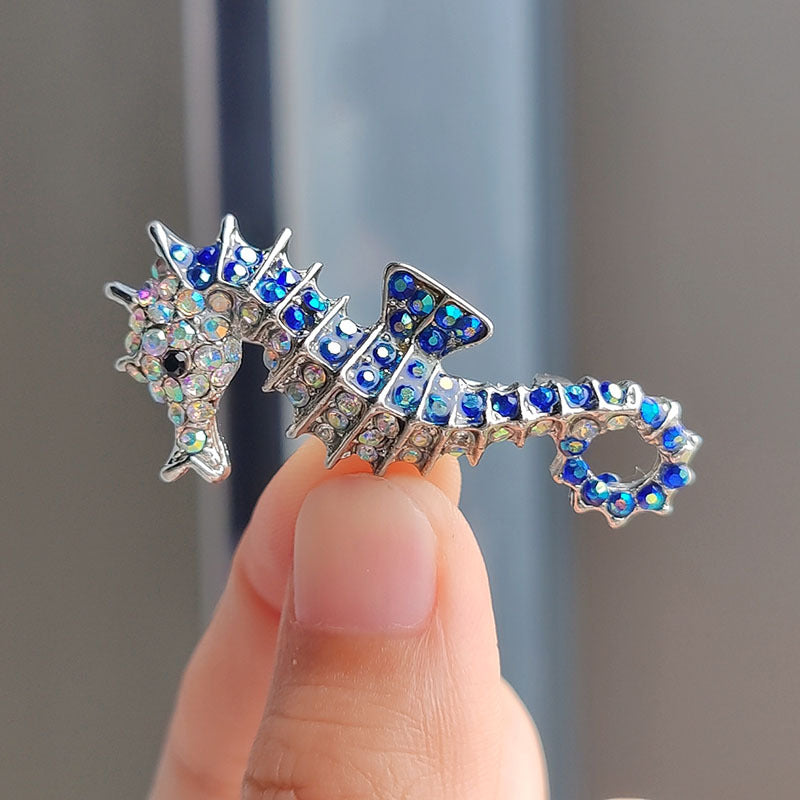 Durable Alloy Seahorse Brooch for Fashion Lovers Image 6