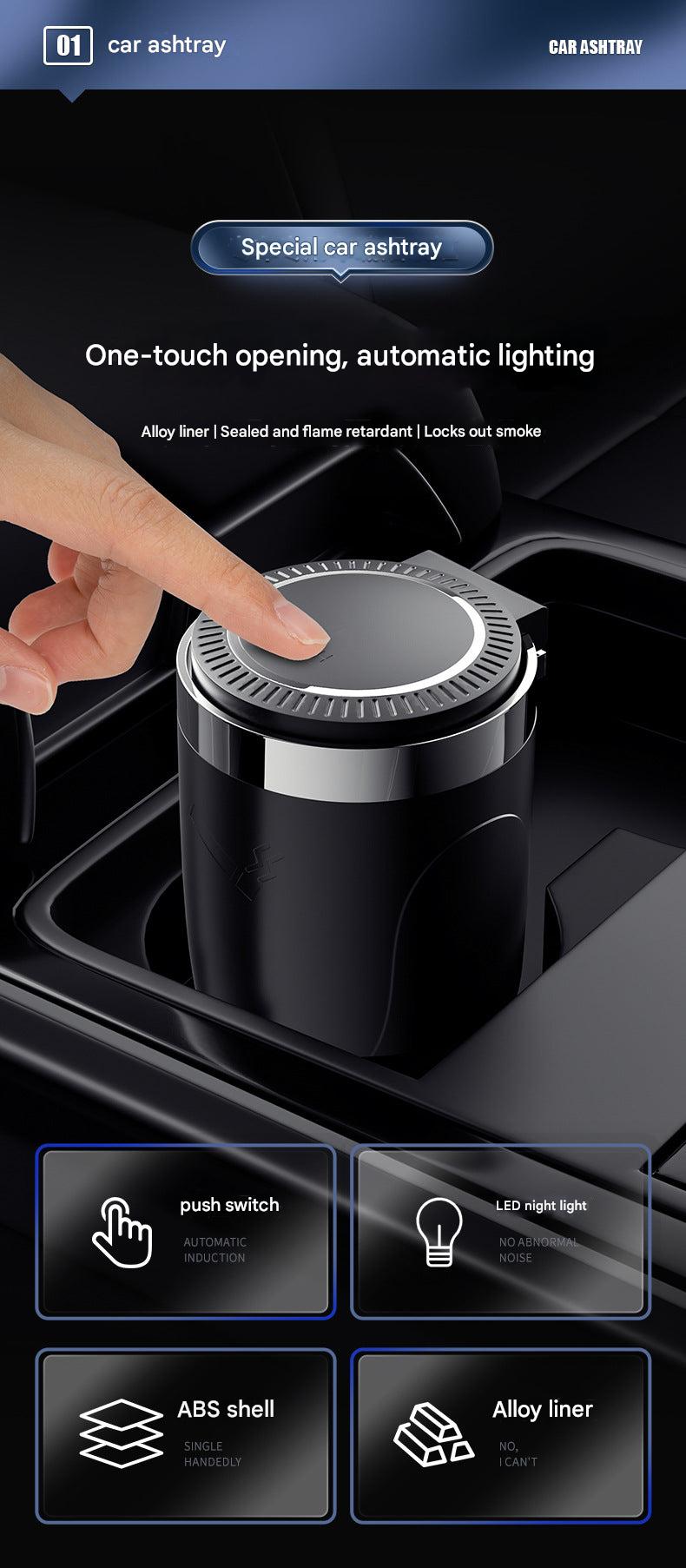 Stylish car interior ashtray