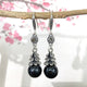 Layered Leaf Dangle (Black)