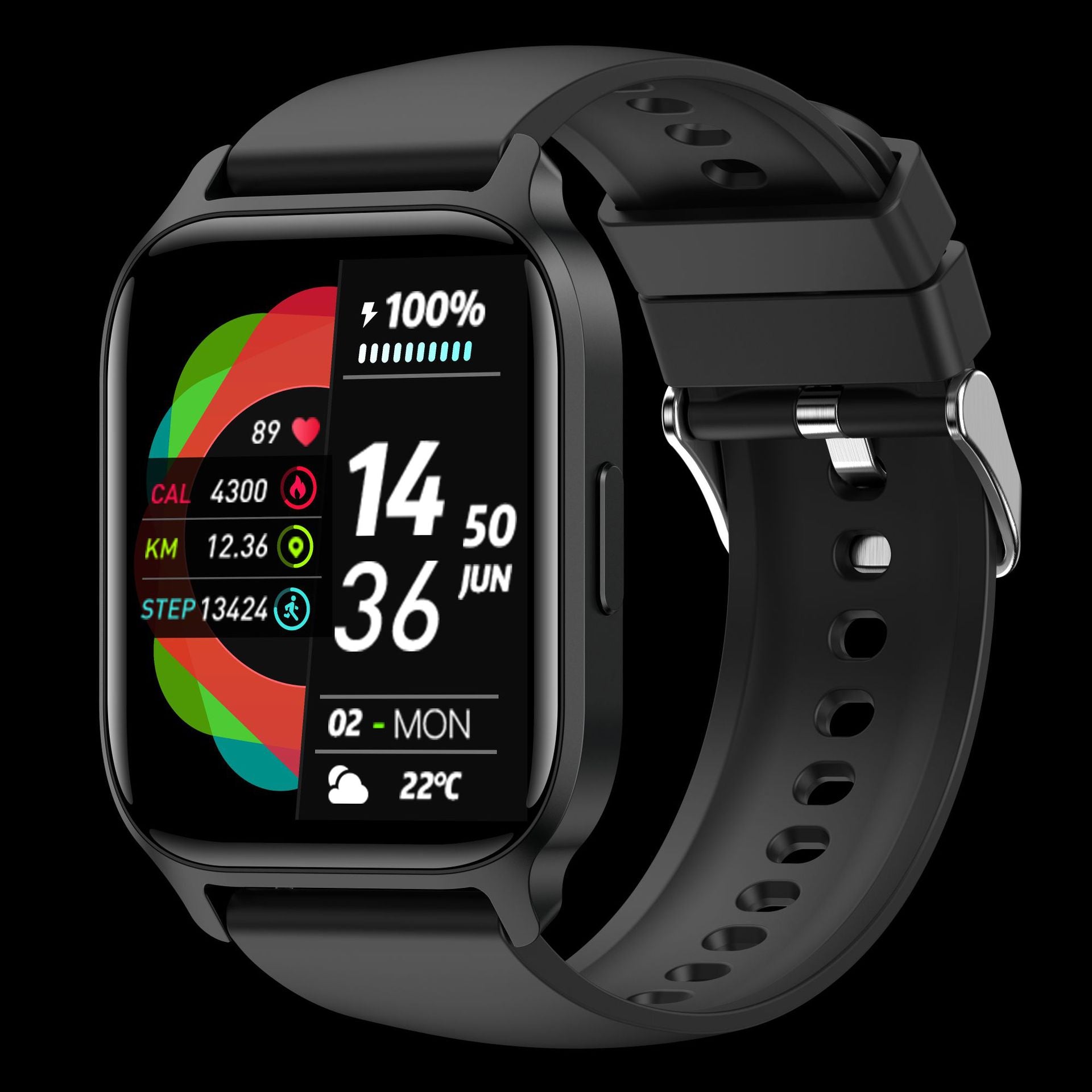 Y3 smartwatch vibrant display close-up image 4