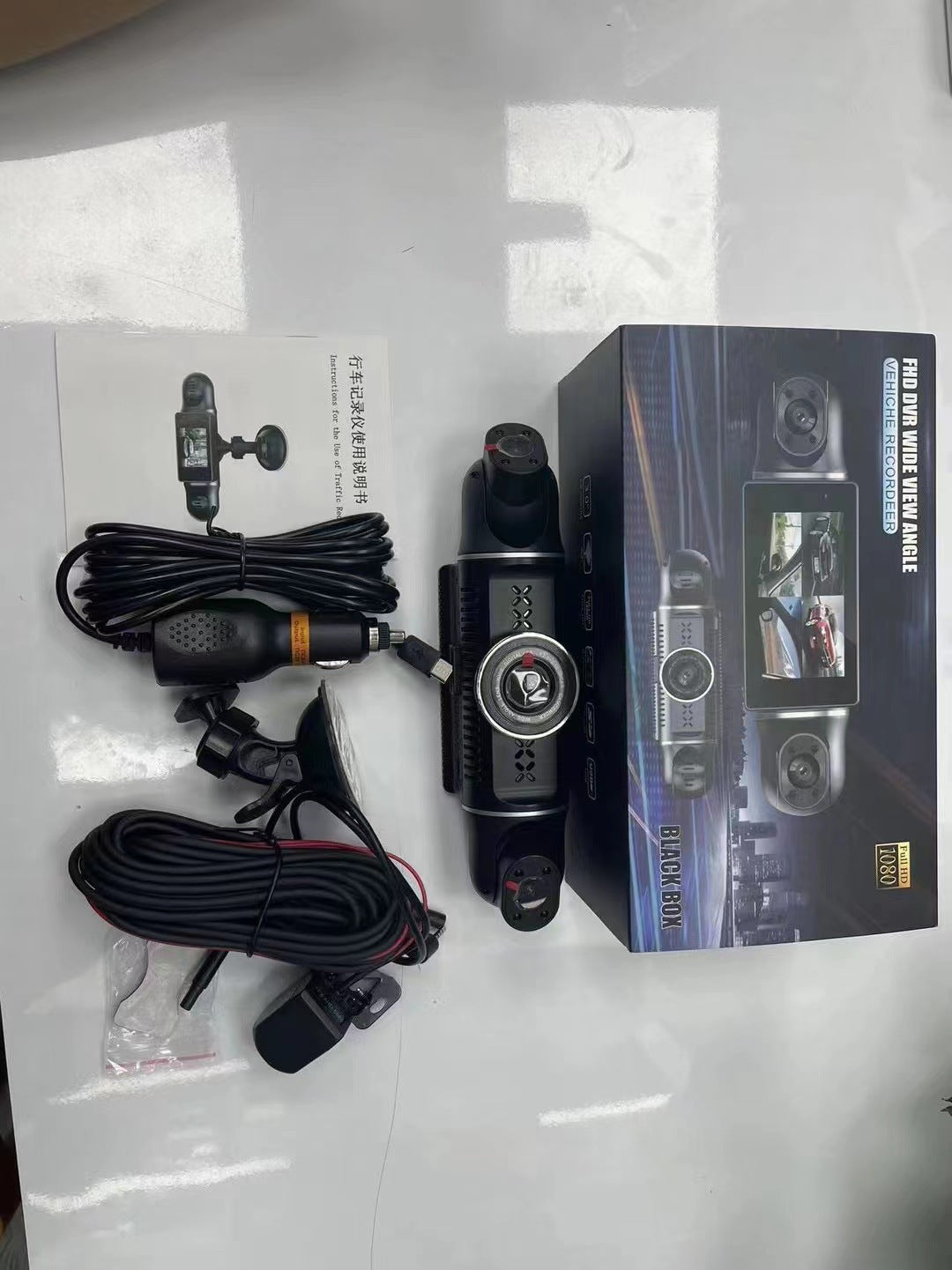 Yuecai dash cam display interface