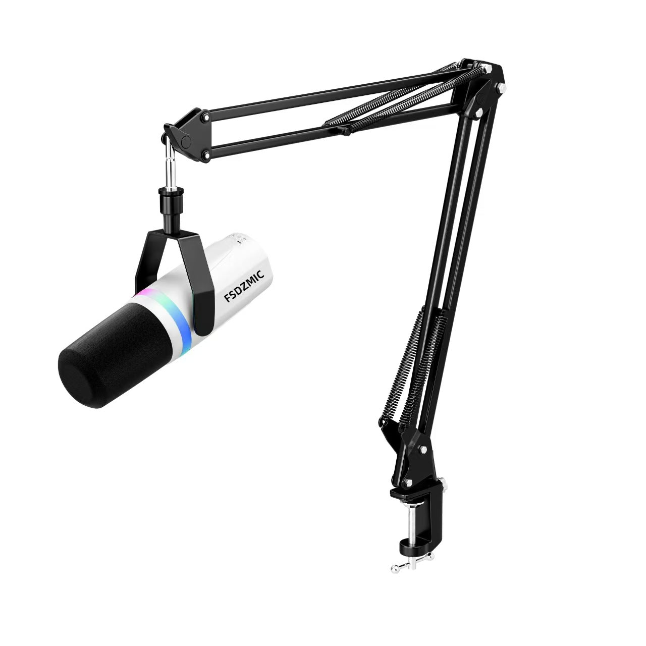gaming microphone with blue LED