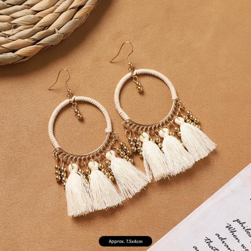 Handcrafted jewelry with feather details