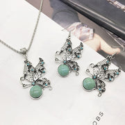 E3+X3 Swallowtail Butterfly (Earring Necklace Set)