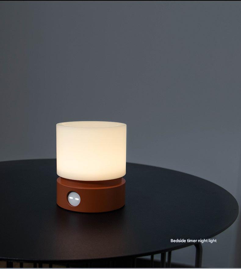 nighttime red and white color lamp