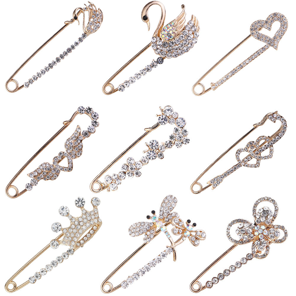 Elegant Anti-Slip Brooch Pin for Women - Image 1