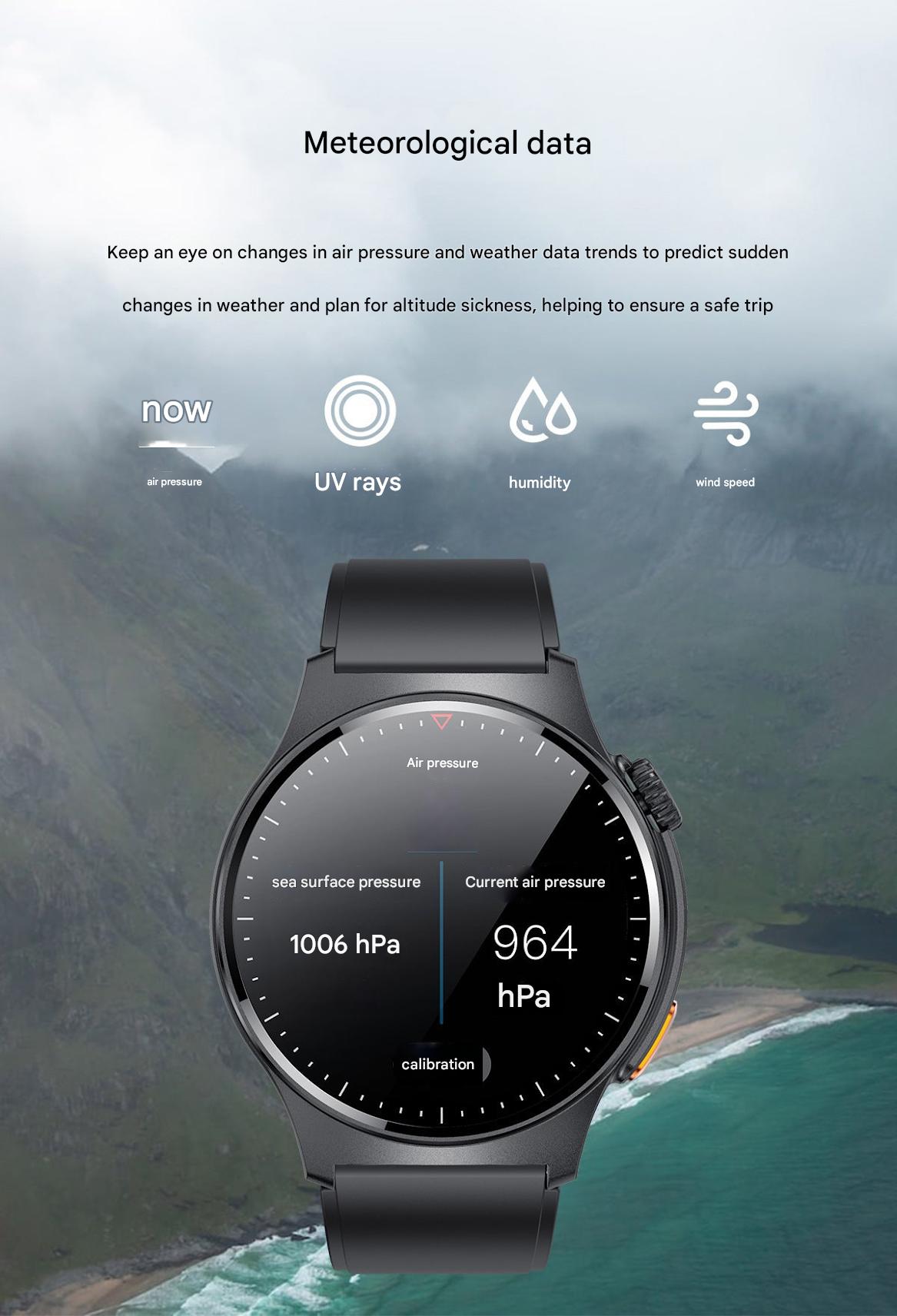 QW49 Smartwatch with ECG and PPG Bluetooth Call feature