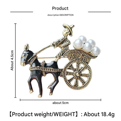Stylish crown shield brooch for gifting