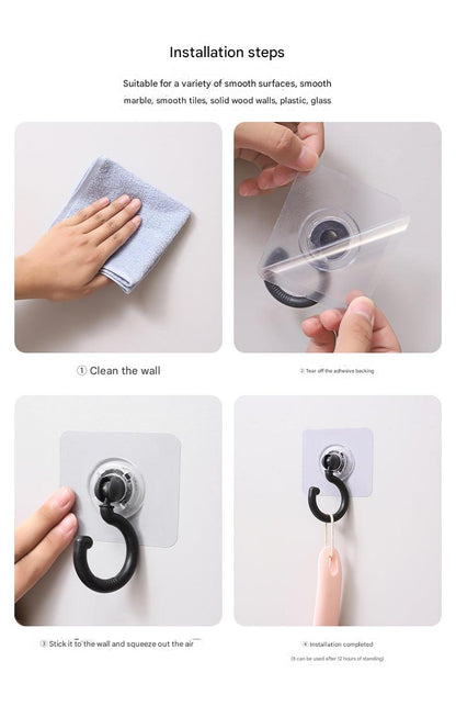 Hook on textured white wall