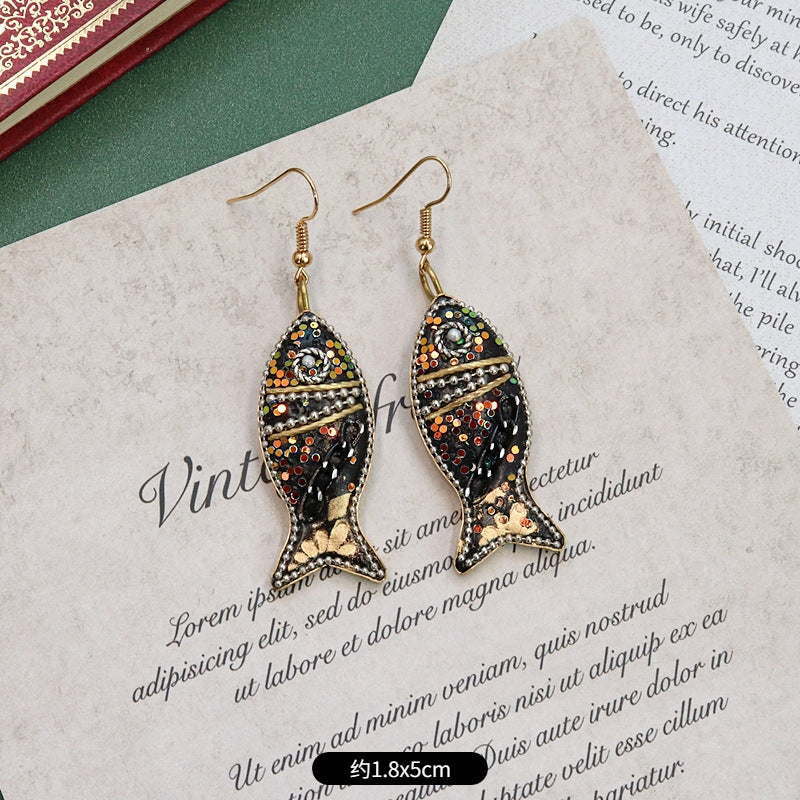Handcrafted Nepalese earrings design 1
