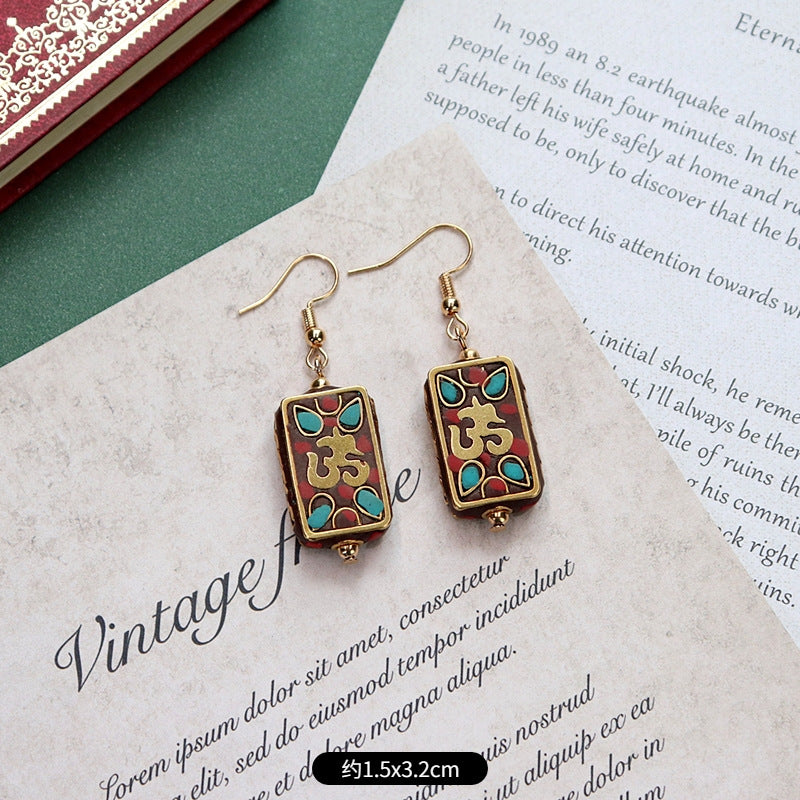 Handcrafted Nepalese earrings design 1