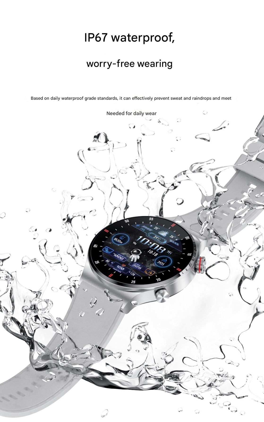QW33 Smartwatch with Charging Setup
