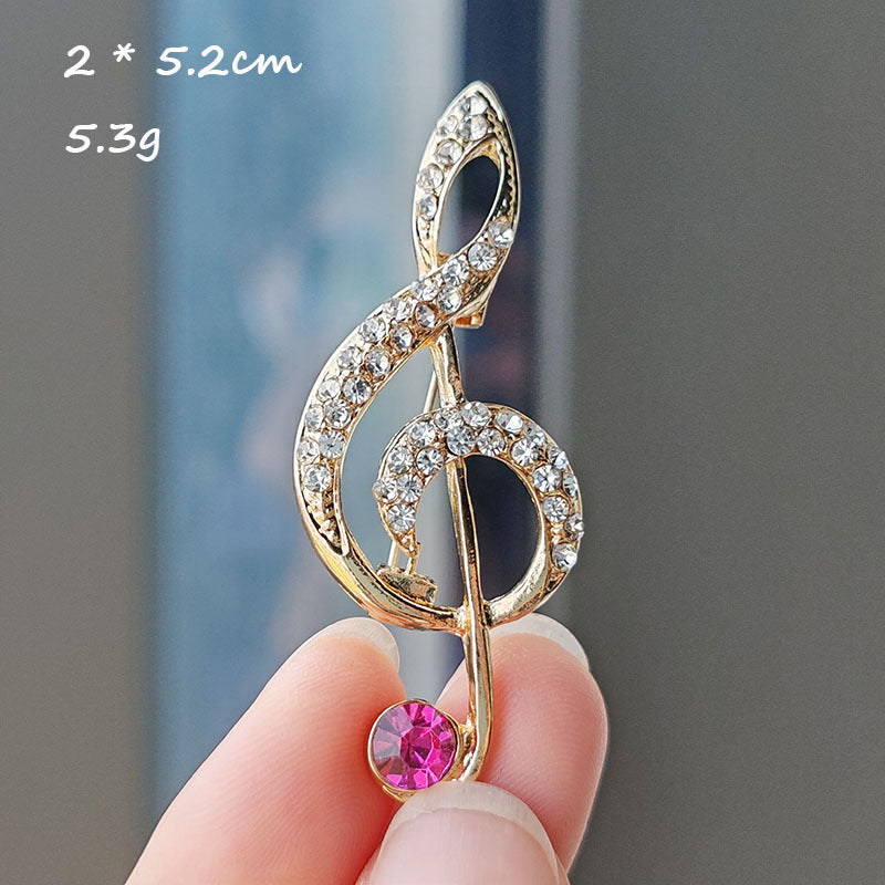 Creative Musical Note Brooch Image 10