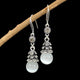 Layered Leaf Dangle (White)