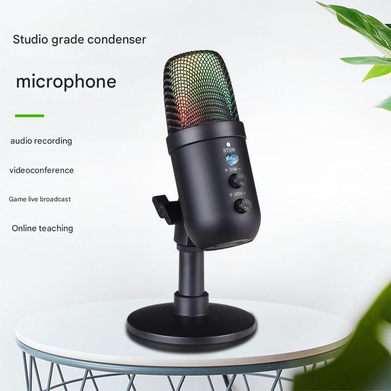 compact USB microphone with stand image