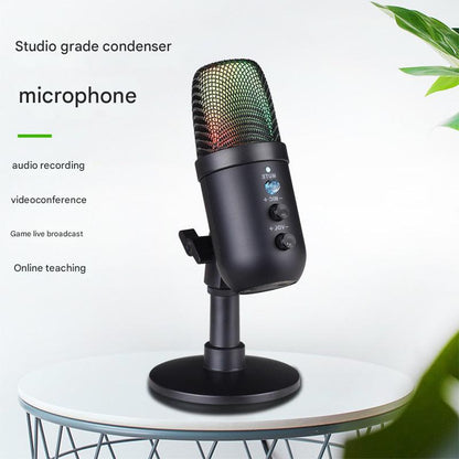 compact USB microphone with stand image