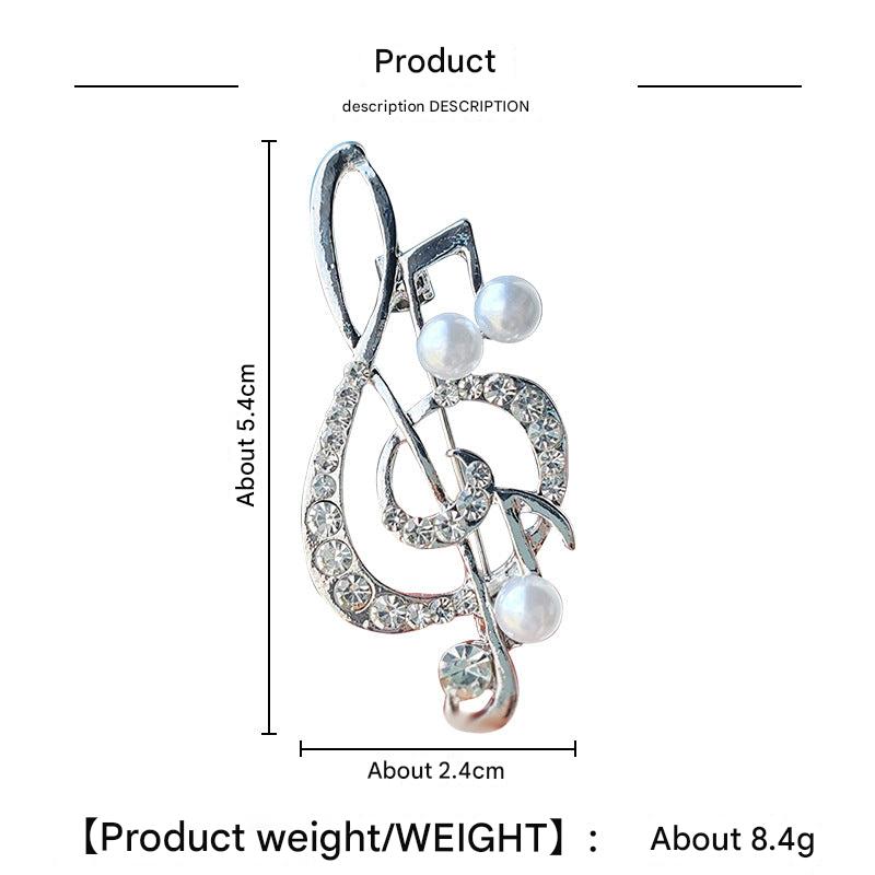 Creative Musical Note Brooch Image 10