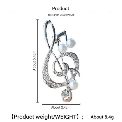 Creative Musical Note Brooch Image 10