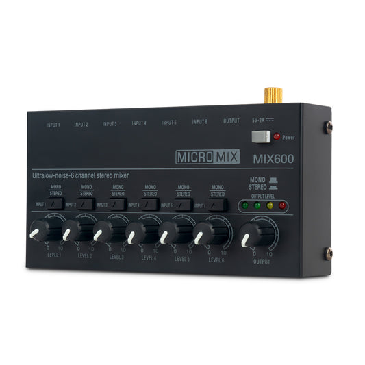 Versatile audio mixer with easy controls