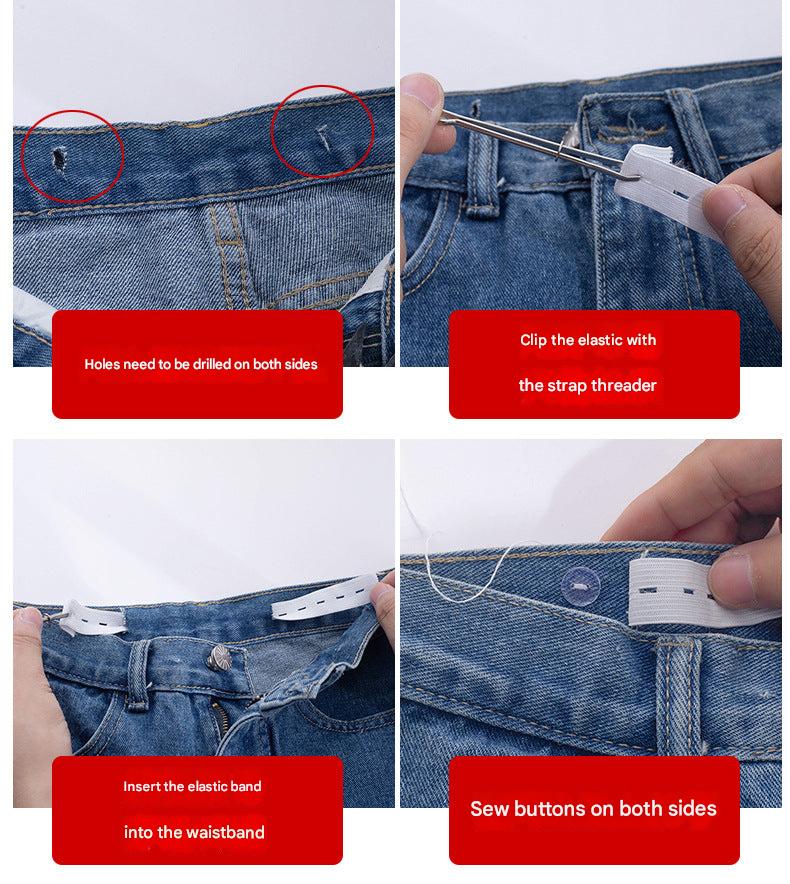 Comfortable high-waist trouser belt image