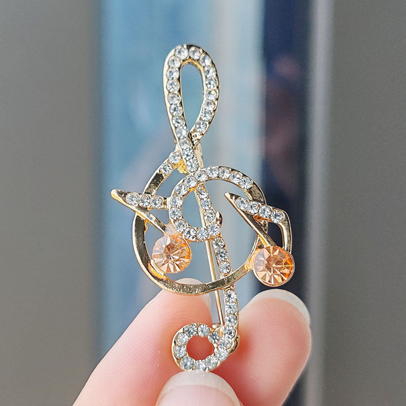 Creative Musical Note Brooch Image 7