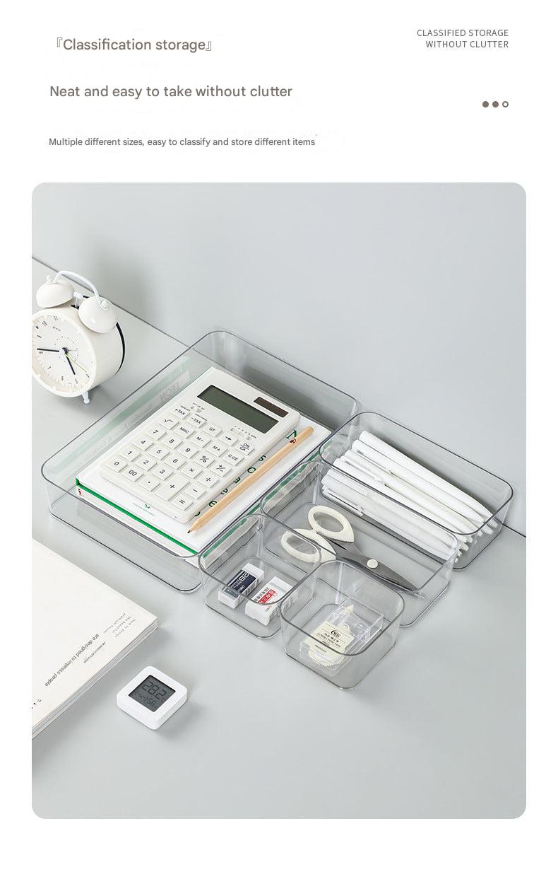 clear plastic desk organizer