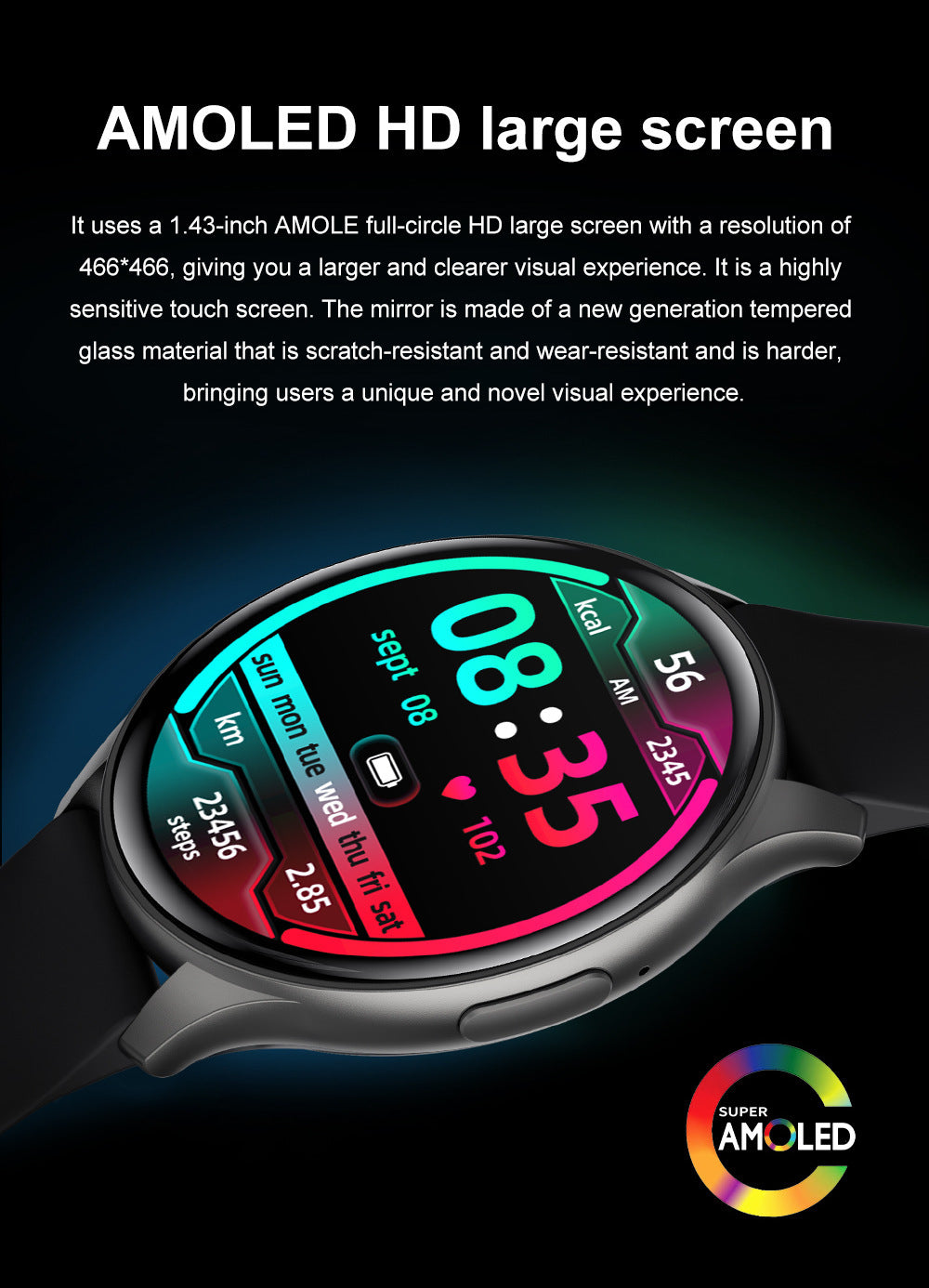 ZW60 Smartwatch Health Monitoring Features