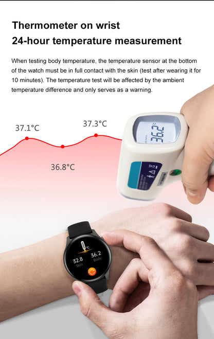 ZW60 Smartwatch AMOLED Display Front View