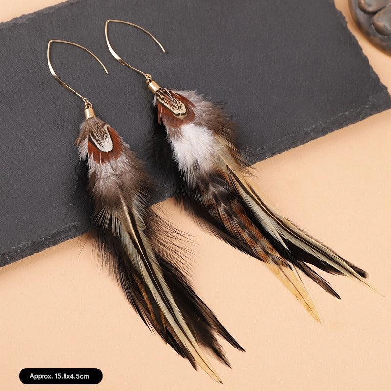 Bohemian vintage ethnic earrings displayed