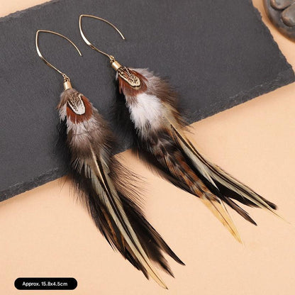 Bohemian vintage ethnic earrings displayed